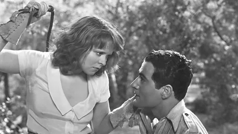 Some also say that Bow’s Brooklyn accent diminished her appeal with the advent of sound film – Call Her Savage with Gilbert Roland in 1932 would be among her last films (Corbis)