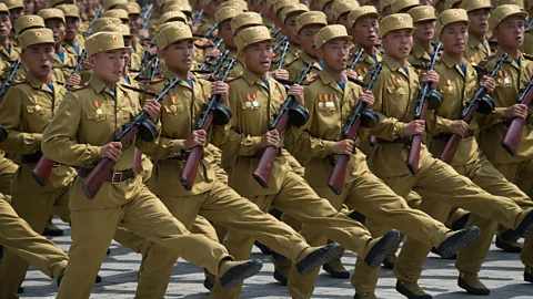 Getty Images North Korean troops have probed the border with South Korea many times since the 1950s war (Credit: Getty Images)