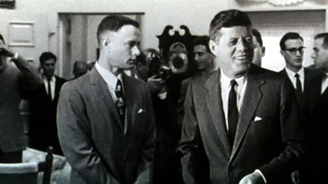 Rex Features In 1994, Forrest Gump was revolutionary in its use of digital effects, seamlessly integrating Tom Hanks into historical footage (Credit: Rex Features)