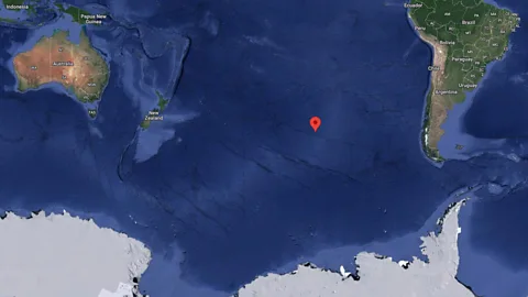 @2023 Google INEGI Point Nemo is the most isolated spot in the world’s oceans – the nearest land is 2,688 km (1,670 miles) away (Credit: @2023 Google INEGI)