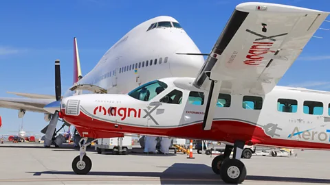 MagniX So far, battery-powered electric planes are still minuscule compared with their fossil-fuel-powered rivals (Credit: MagniX)