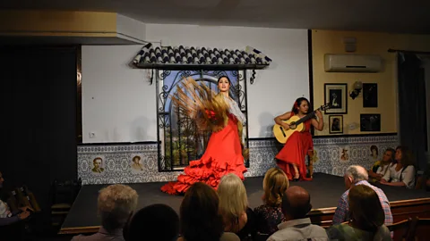 Ángeles Cruzado The Peña Flamenca Torres Macarena cultural association is a little off the beaten path and its performances draw a local crowd (Credit: Ángeles Cruzado)