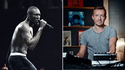 Getty Images / BBC Stormzy and Fraser T Smith