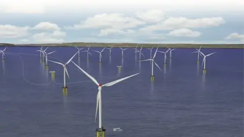 SSE Illustration of the Beatrice Wind Farm