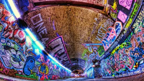 Getty Images Graffiti in Leake Street, Waterloo, London