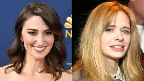 Getty Images Sara Bareilles and Adrienne Shelly