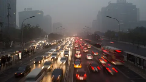 Getty Images Second ring road in Beijing, China