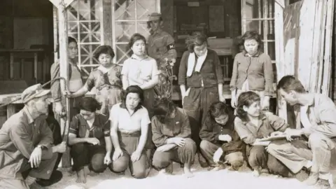Mary Evans Picture Library Liberated Comfort Women on Okinawa during World War Two