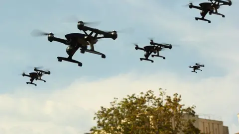 Getty Images Drones in the sky