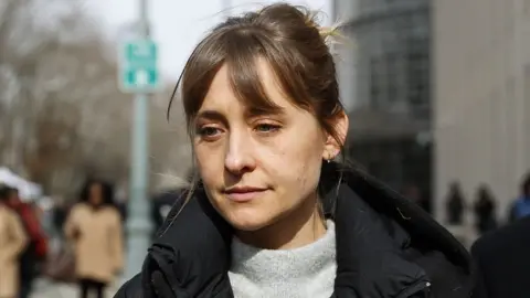 EPA Allison Mack outside United States Federal Court