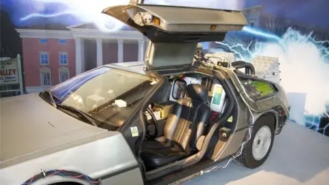Fundación Cardoen A DeLorean on display at the Mr Cardoen's automobile museum