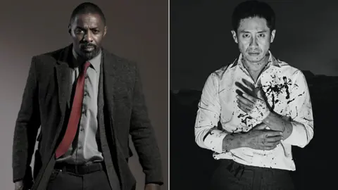 Handout Idris Elba in Luther and Shin Ha-kyun as Woo Tae-suk in Less Than Evil
