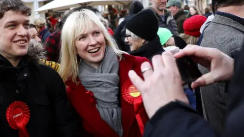 Reuters Rosie Duffield campaigning in the city