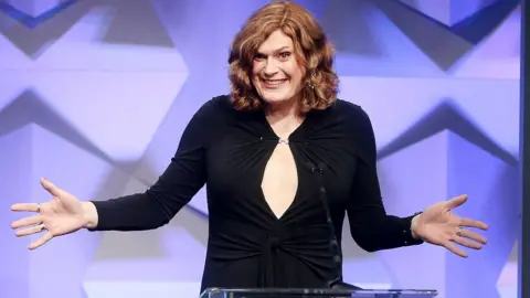 Getty Images Lilly Wachowski accepts award for Outstanding Drama Series onstage during the 27th Annual GLAAD Media Awards at the Beverly Hilton Hotel on April 2, 2016 in Beverly Hills, California