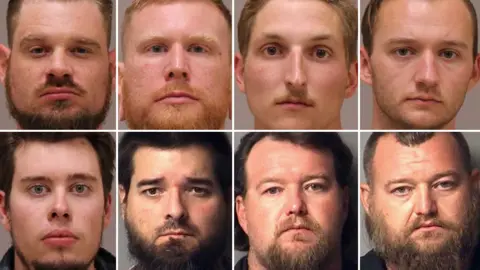 Antrim County Sheriff’s Office Top (L-R): Adam Fox, Brandon Caserta, Daniel Harris and Kaleb Franks. Bottom (L-R): Ty Garbin, Eric Molitor, Michael Null and William Null
