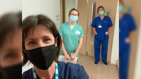 Cardiff and Vale health board Research Team Lead, Zoe Hilton; Research Nurse, Jennie Williams; and Pharmacist Manon Richards have been implementing the trial with the support of ward staff.