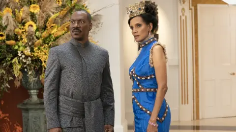 Amazon Studios Eddie Murphy and Shari Headley in Coming 2 America