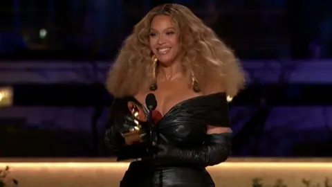 Reuters Beyonce at the Grammy Awards