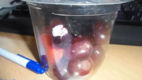 Birmingham City Council Mould on grapes sold at a Tesco store