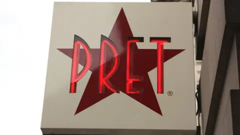 BBC Pret a Manger sign