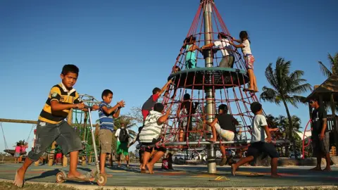 Getty Images Children on a playground