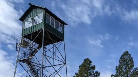 Reza Fakhrai/US Forest Service Reza Fakhrai's lookout in New Mexico