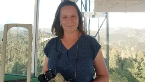 Laura Rose/US Forest Service Laura Rose in her lookout