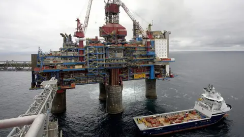 Getty Images An offshore gas field