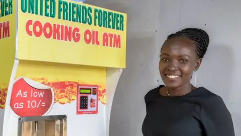 Jeroen van Loon Vivian Kenyatta and her co-owned vending machine