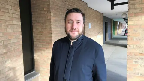 BBC/Sam Read Pete Marland, Labour leader of Milton Keynes Council,