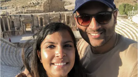 L Dsouza Lavina Dsouza and husband