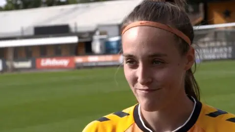 John Fairhall/BBC Francesca Partridge, footballer