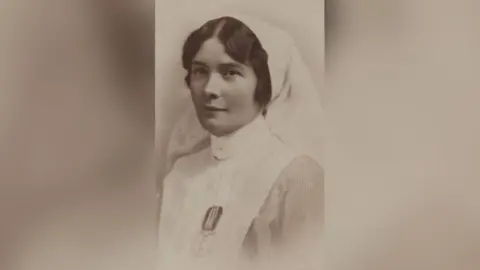 Rosemary Henderson Molly McGinnis, from Ballykelly - who received the Military Medal for her actions in France.