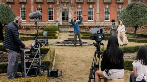 Steve Phillips TV drama location shoot