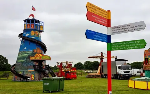 Suffolk Show Fairground rides at the Suffolk Show