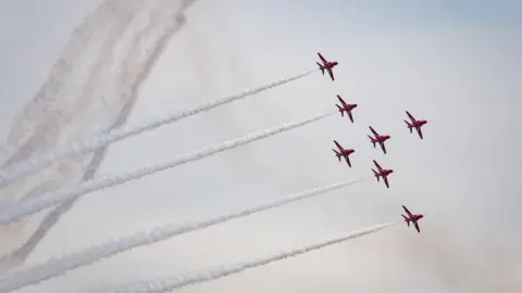 Bournemouth Air Festival The Red Arrows at Bournemouth Air Festival 2023