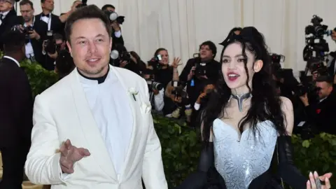 Getty Images Elon Musk and Grimes