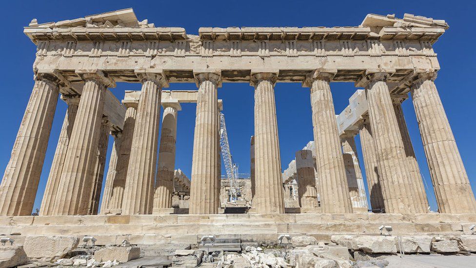 The Parthenon in Athens, Greece