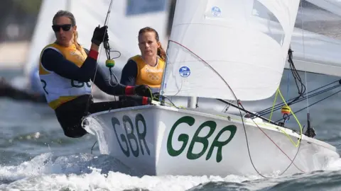 Getty Images Hannah Mills and Saskia Clark won gold for Team GB at Rio 2016