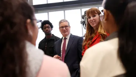 Getty Images Sir Keir Starmer at Labour's local elections launch