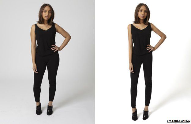 Sarah Brimley Tulip before and after digital retouching