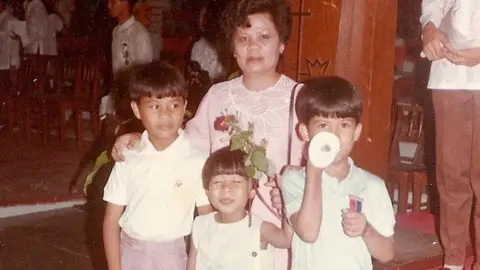 Courtesy Aimee Beboso The Beboso family before immigrating to Canada