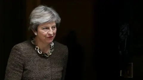 Getty Images Theresa May in Downing Street