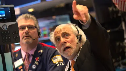 Getty Images US stock exchange traders