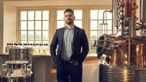 Rob Evans Photography  Chris Marshall in his distillery