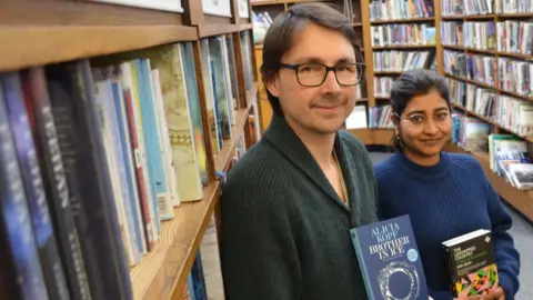 BBC And Other Stories publisher Stefan Tobler and editorial production manager Saba Ahmed