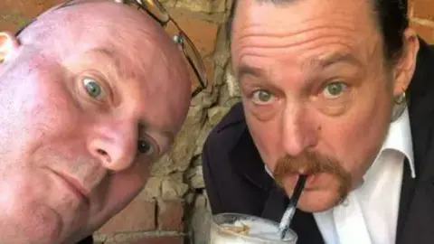 Steve Lilley Organiser Steve Lilley (left), pictured with pal Steve Marriott