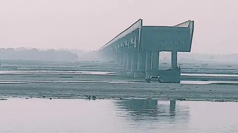Anoop Mishra A photo of the bridge over the Ramganga river from which the car fell