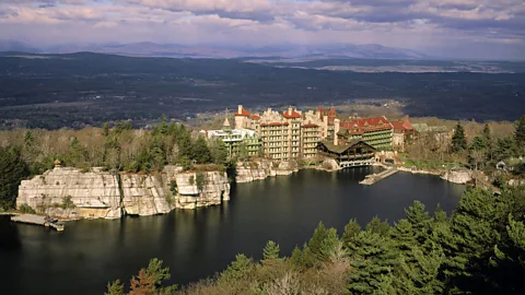 The sprawling Mohonk Mountain House resort in New Paltz