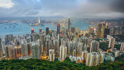 iStock The Hong Kong skyline, with Hong Kong Island to the south, and Kowloon to the north (Credit: iStock)